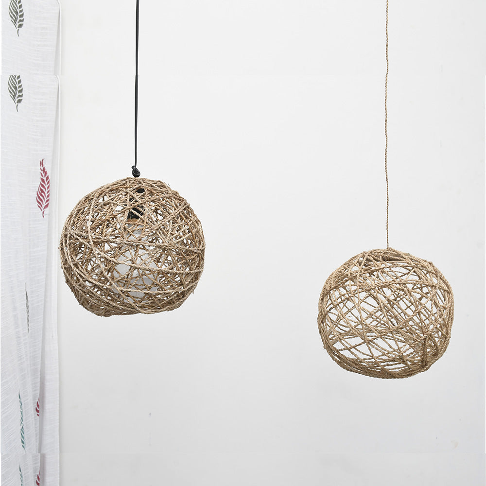 BANANA FIBER LAMP SHADE