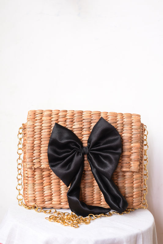 FANCY BOU SLING BAG (BLACK)